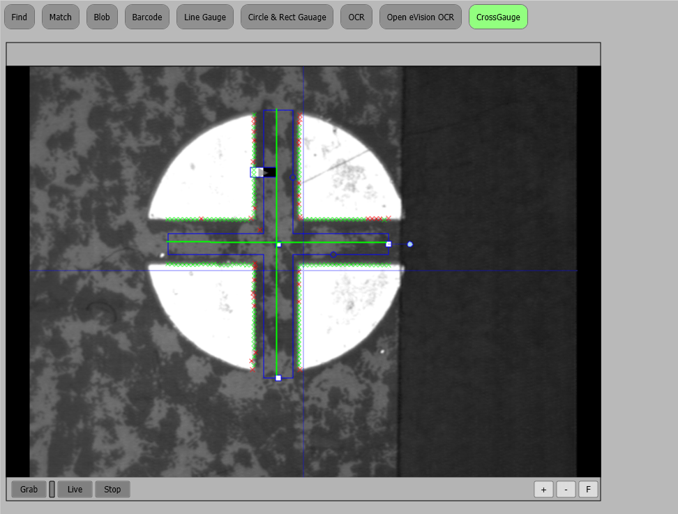 Vision cross gauge